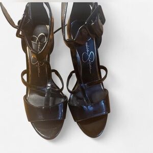 Jessica Simpson Glossy Black Heels